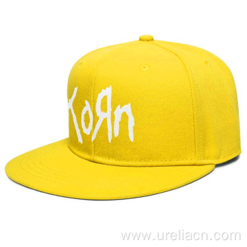 Flat print logo snapback hat